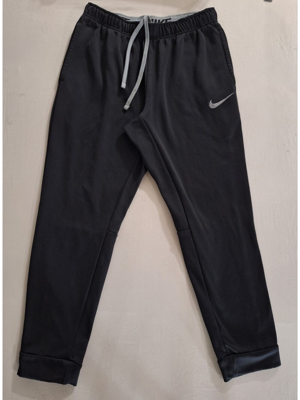 Nike Joggers Mens Large Black Athletic Pants Fleece Therma-FIT Sweatpants